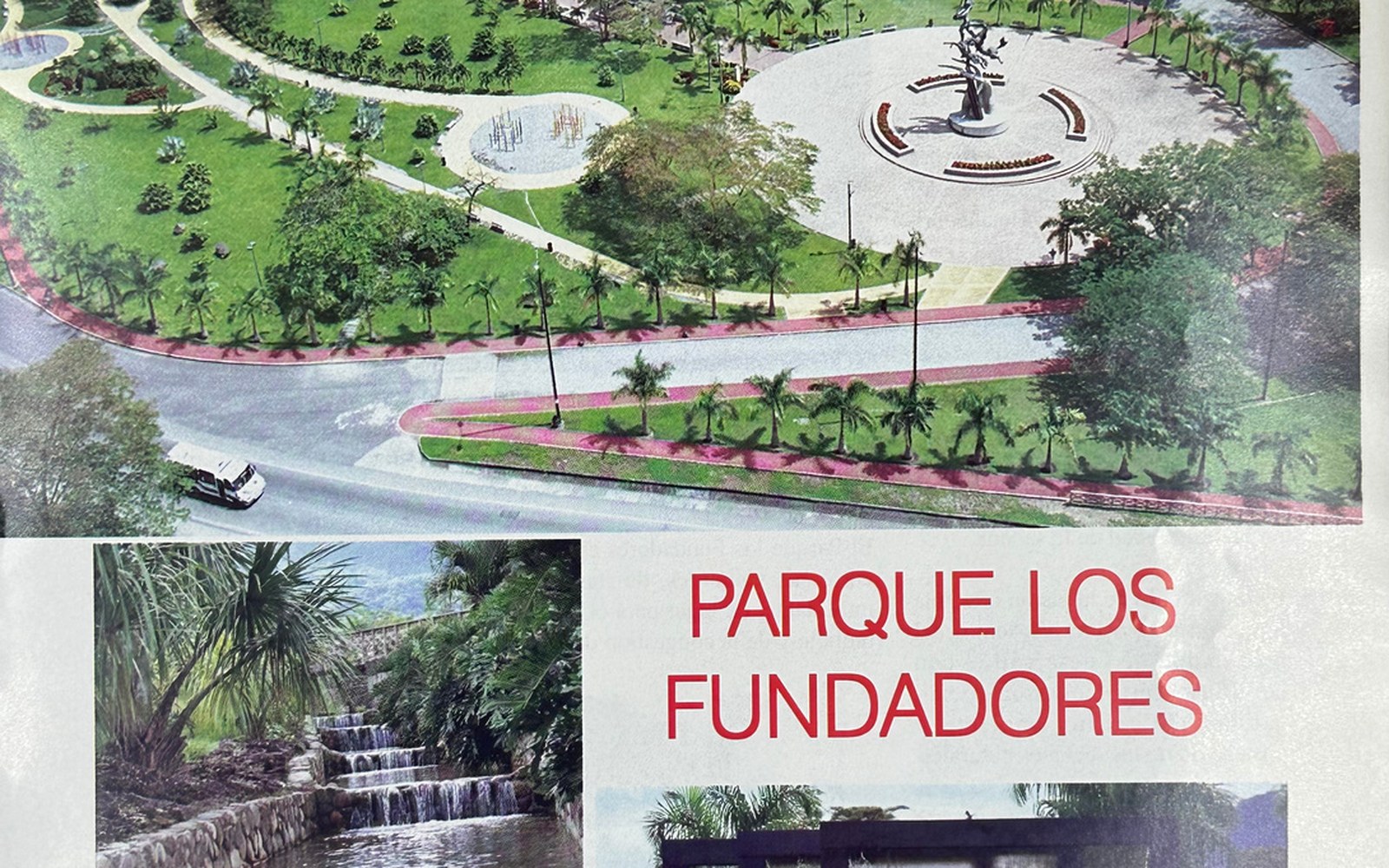 Vista aérea del Parque Los Fundadores